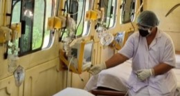 Hindistan’dan koronavirüs hastalarına ‘tekerlekli yoğun bakım’ hizmeti